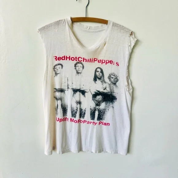 RARE 1987 Red Hot Chili Peppers Uplift Mofo Party Plan Vintage 1980’s T Shirt - Picture 1 of 7